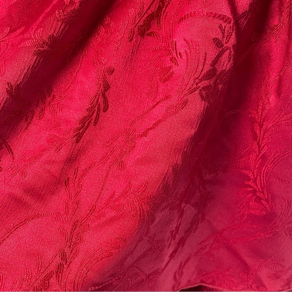 NWT Baltic Born Violetta Embossed Tiered Dress in deep Red​ - Picture 10 of 14